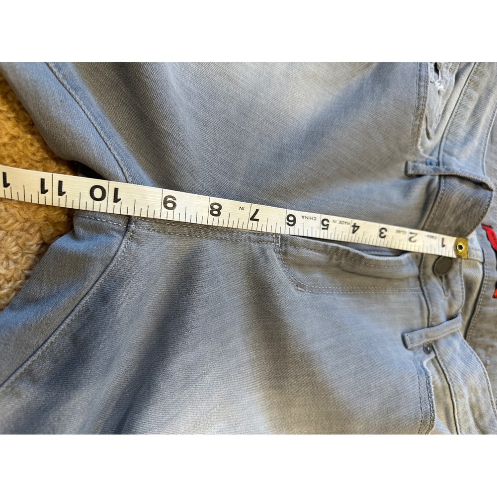 Articles of Society Soho Skinny Jeans Light Grey Distressed Size 30 - Picture 5 of 10